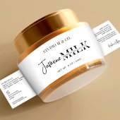 モダン白黒化粧品JARラッパーラベル ペットボトルラベル