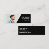 モダン白黒卒業写真c コーリングカード (正面/裏面)