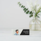 モダン白黒卒業写真c コーリングカード (スタンド正面)