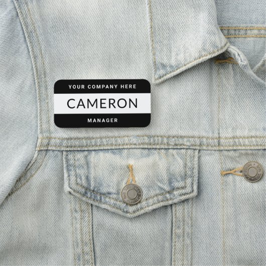 モダン白黒名 名札 (インサイチュ)