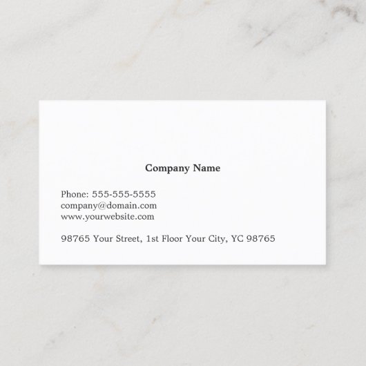 モダン白黒回路エレガント基板コンサルタント 名刺 (裏面)