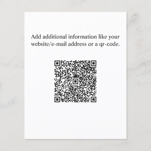 モダン白黒実在不動産代理カスタム人 チラシ (裏面)