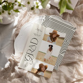 モダン白黒幾何学写真3枚 案内状