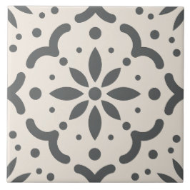 モダン白黒幾何学的DIY タイル