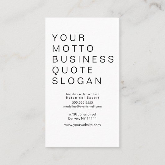 モダン白黒幾何形状円点 名刺 (裏面)