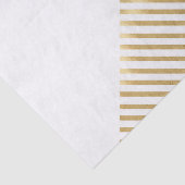 モダン白黒幾何金ゴールドストライプ 薄葉紙 (詳細)