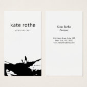 モダン白黒抽象芸術（ばちゃばちゃ）跳ねる (正面&裏面)