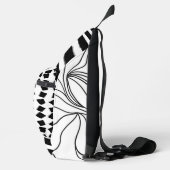 「モダン白黒抽象芸術」カットソーバッグ スリングバッグ (右)