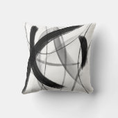 モダン白黒抽象芸術 クッション (裏面)