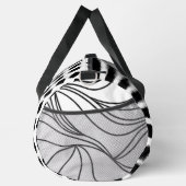 「モダン白黒抽象芸術」ダッフルバッグ ダッフルバッグ (右)