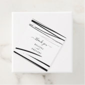 モダン白黒抽象芸術QRコー結婚ド フェイバータグ (インサイチュ)