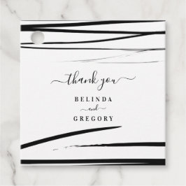 モダン白黒抽象芸術QRコー結婚ド フェイバータグ