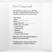 モダン白黒教会つながりパンフレット 三つ折りカード (内部中)