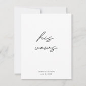 モダン白黒書結婚の願い (正面)