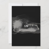 モダン白黒書道台本の写真 セーブザデート (裏面)