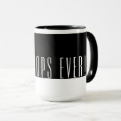 モダン白黒最高のポップ |今まポップ・アートのだ マグカップ (正面右)