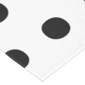 モダン白黒水玉模様パタはっきりしたーンエレガント テーブルクロス (アングル)