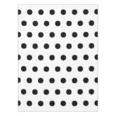 モダン白黒水玉模様パタはっきりしたーンエレガント テーブルクロス (正面)