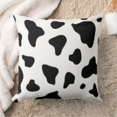モダン白黒牛の隠し クッション (ブランケット)