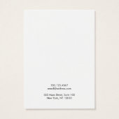 モダン白黒縁どイヤリング表示カード (裏面)