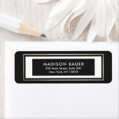 モダン白黒縁ど ラベル (インサイチュ)