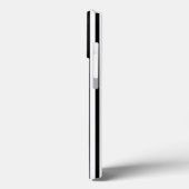 モダン白黒縦ストライプスタイリッシュかわいい Case-Mate iPhoneケース (裏面 / 左)