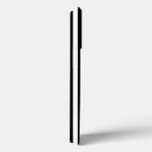 モダン白黒縦ストライプスタイリッシュかわいい Case-Mate iPhoneケース (裏面 / 右)