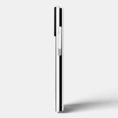 モダン白黒縦型ストライプ可愛いスタイリッシュ Case-Mate iPhoneケース (裏面 / 左)