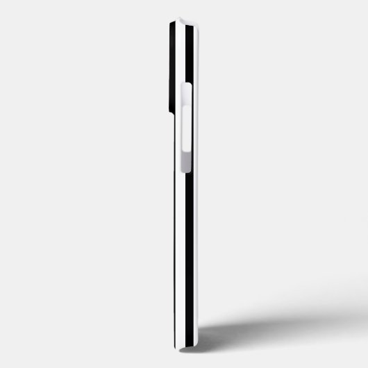モダン白黒縦型ストライプ可愛いスタイリッシュ Case-Mate iPhoneケース (裏面 / 左)