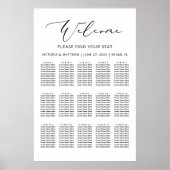 モダン白黒15表結婚座表 ポスター (正面)