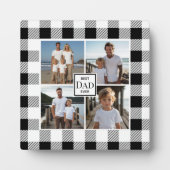 モダン白黒4写真テンプレート フォトプラーク (正面)