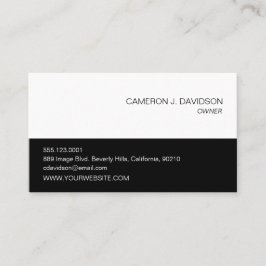 モダン白黒 名刺