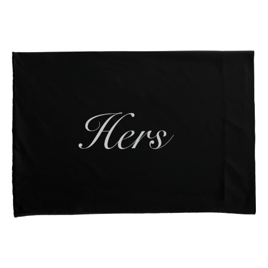 モダン白黒 枕カバー (正面右)