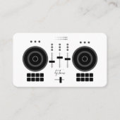 モダン白黒DJ 名刺 (正面)