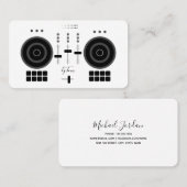 モダン白黒DJ 名刺 (正面/裏面)