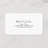 モダン白黒DJ 名刺 (裏面)