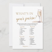 モダン真珠とプロセッコ財布ゲームの内容 招待状 (正面)