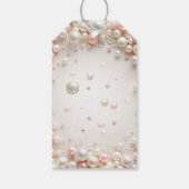 モダン真珠ブライダルシャワー ギフトタグ (裏面)