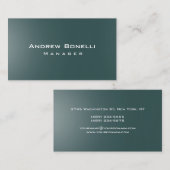 モダン石板グレークリエイティブマネージャの名刺 名刺 (正面/裏面)