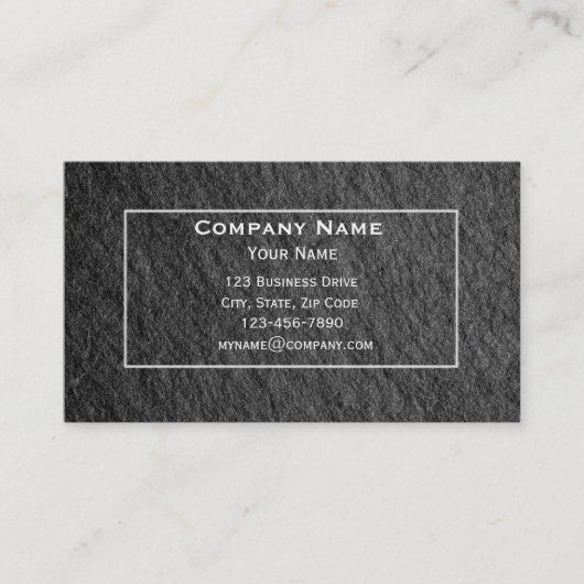 モダン石板名刺 名刺 (正面)