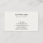 モダン砂漠サボテンフローラガーデン水彩 名刺 (裏面)