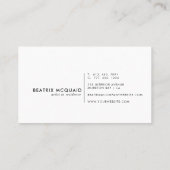 モダン砂漠山地 名刺 (裏面)