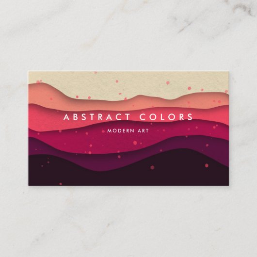 モダン砂漠山地 名刺 (正面)