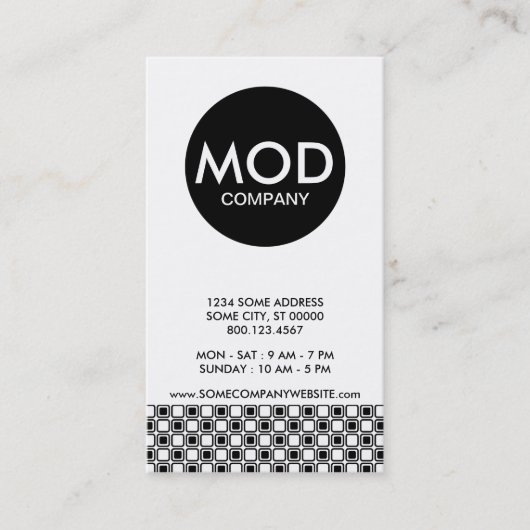 モダン社 名刺 (正面)