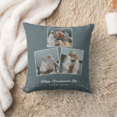 モダン祖父母の日写真装飾用クッション クッション (ブランケット)