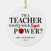 「モダン私は先生」 |先生感謝の贈り物 セラミックオーナメント (正面)