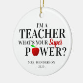 「モダン私は先生」 |先生感謝の贈り物 セラミックオーナメント (左)