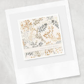 モダン秋の葉 スタンダードカクテルナプキン