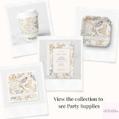 モダン秋の葉 ペーパープレート