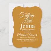 モダン秋ストライプ プライド  ブライダルシャワー 招待状 (正面)